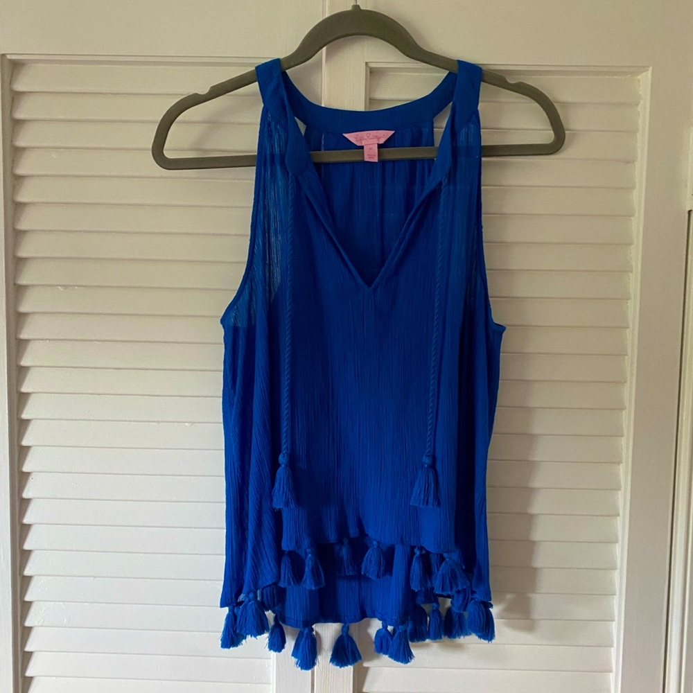 Lilly Pulitzer Roxi Top - Blue